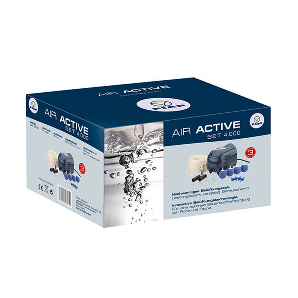 FIAP AIR Active 1000 Teichbelüfter Set - 216 L/h Luftleistung Für Teiche Bis 6.000 Liter
